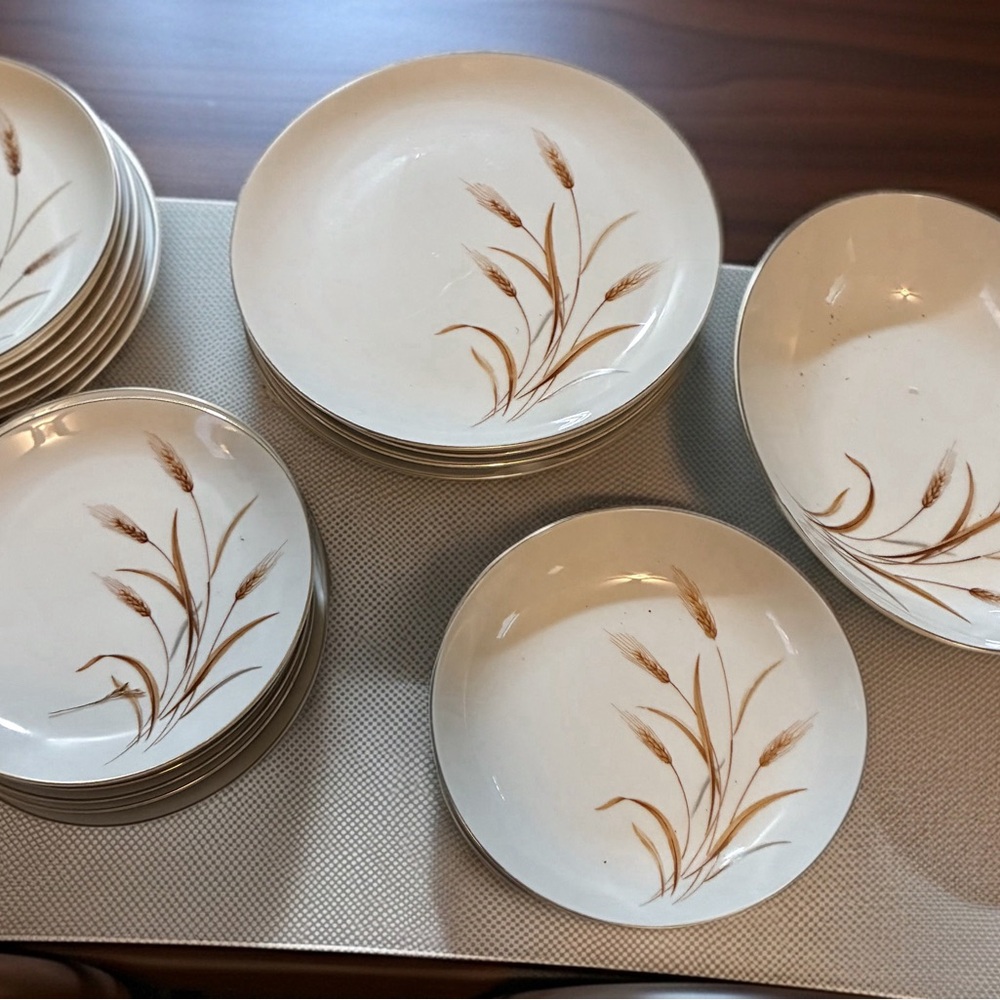 Wheat, Style House Fine China Dish Set
